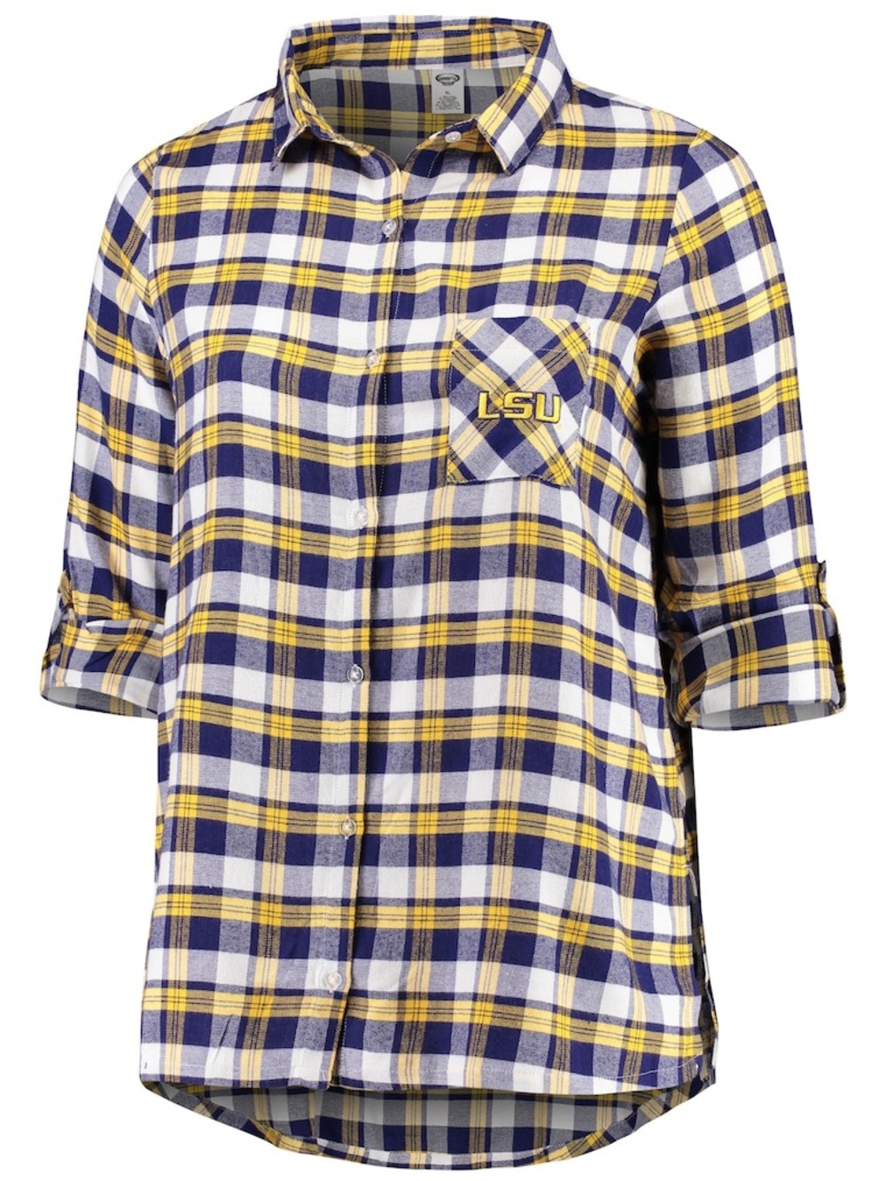 Concepts Sport Purple/Gold LSU Tigers Flannel Long Sleeve Button-Up Top